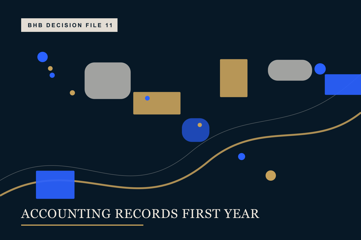 Invoices, bank records and an asset register converging into a monthly close timeline
