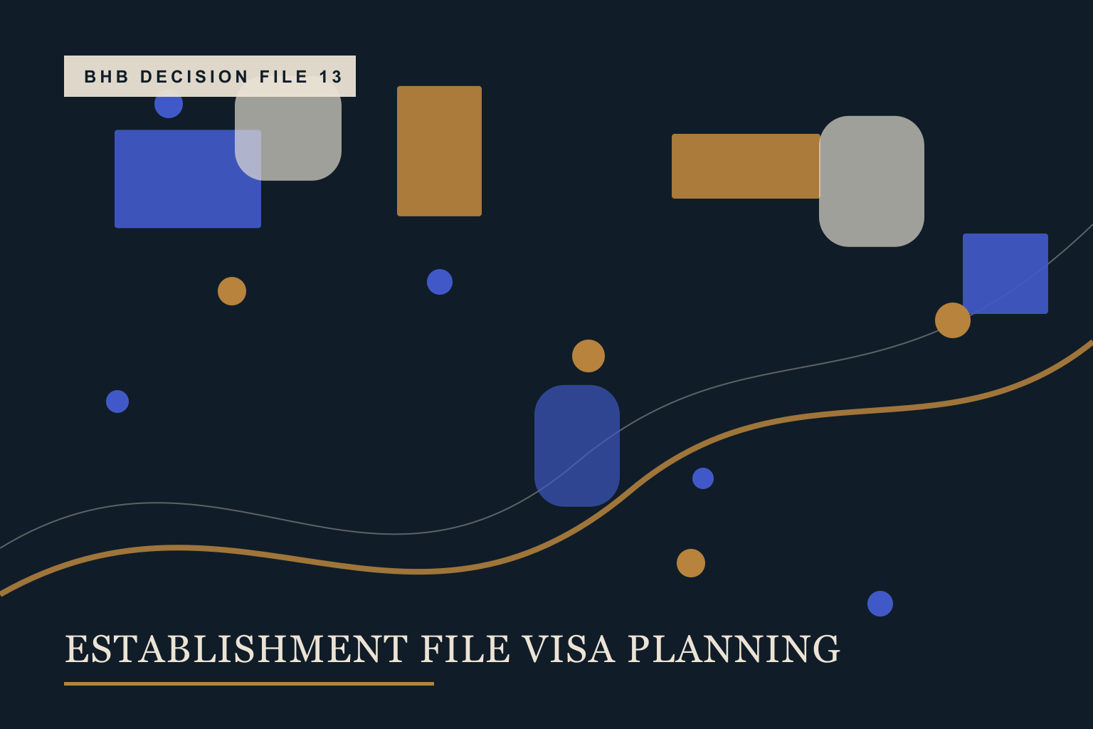 Company and applicant records arranged along a staged immigration dependency path