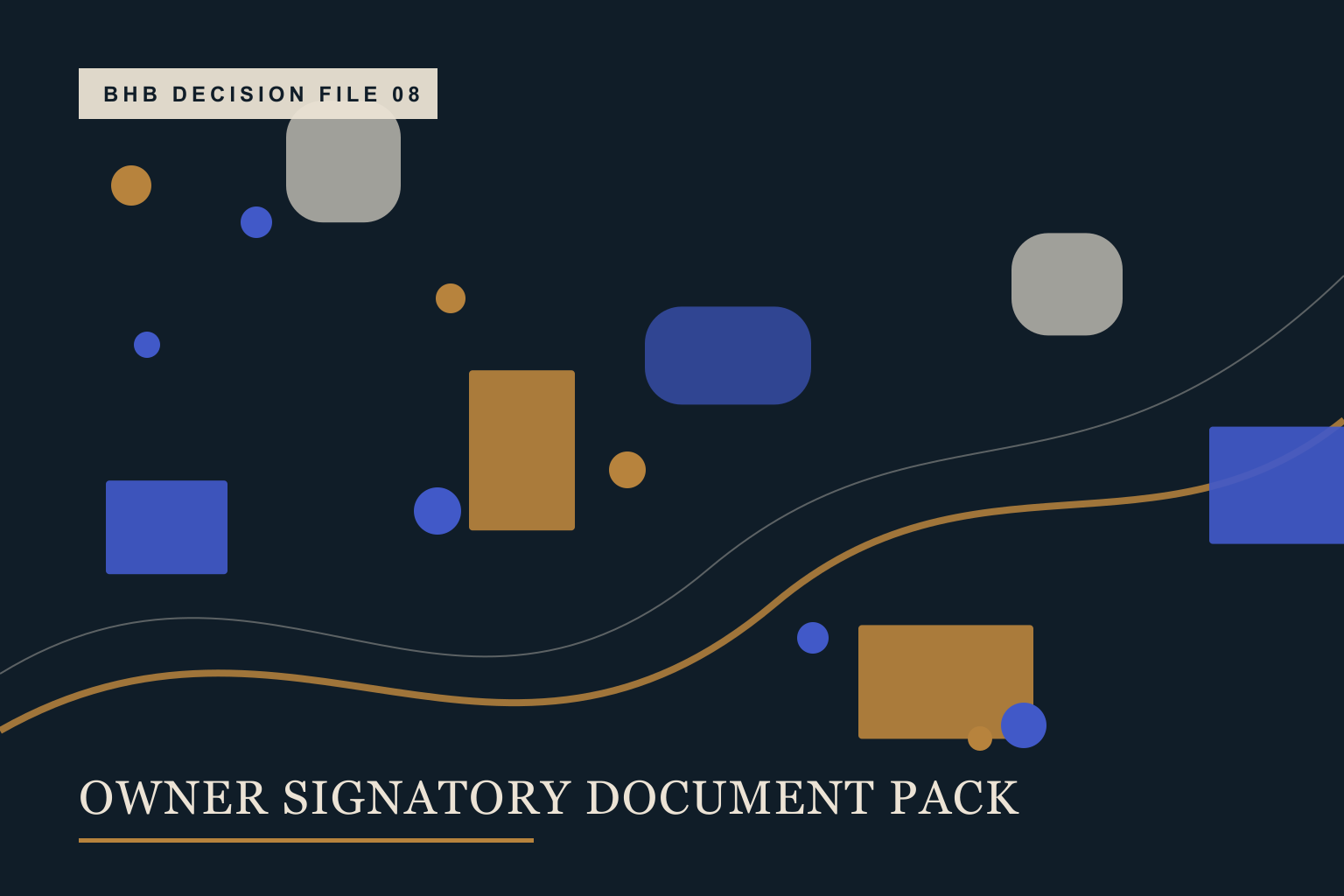 Versioned document folders linked to an ownership and signatory diagram